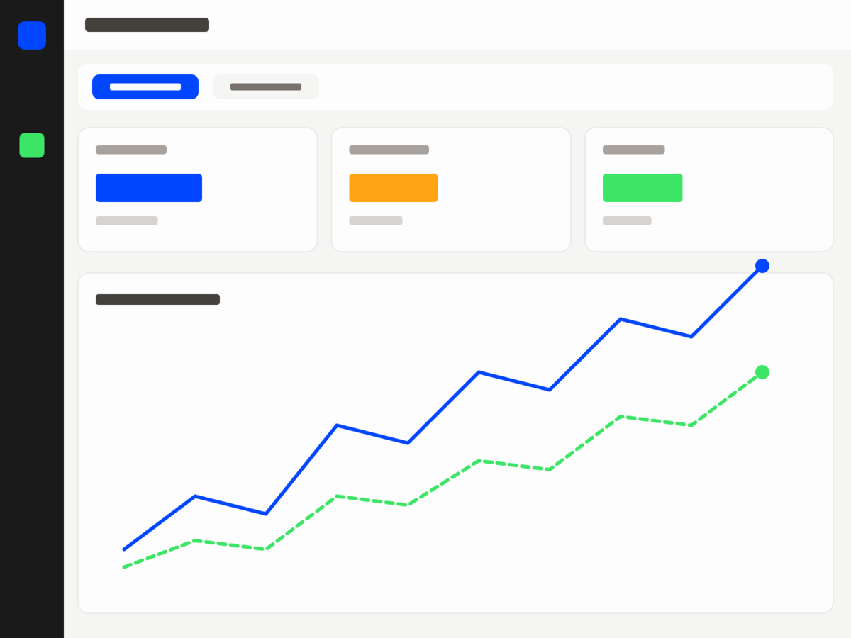Inventory forecasting charts with demand and reorder indicators