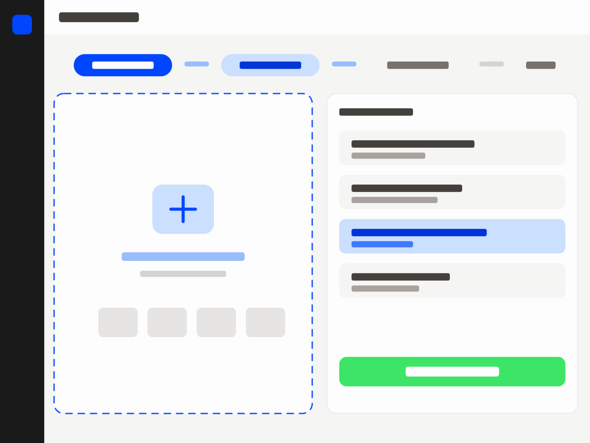 Smart Import flow from document upload to review and import